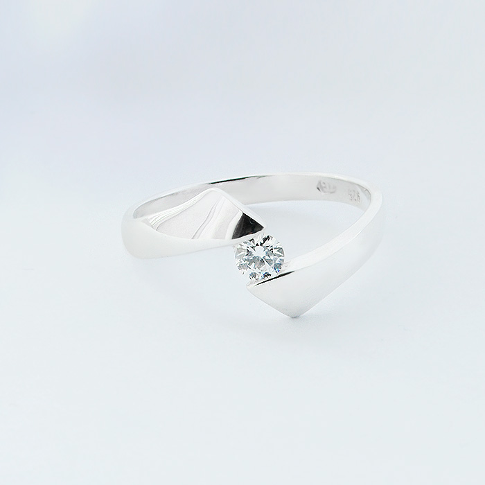 LUCETTA Silver Ring with  and Cubic Zirconia