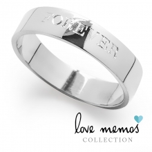 Love Memos Collection: 'FOREVER' Silver Band