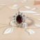 IGNIS Silver Ring with Garnet