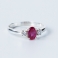 RED CLEO Silver Ring