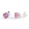 PINK ESME Silver Stud Earrings