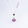 PINK ESME Silver Necklace