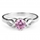 PINK ESME Silver Ring