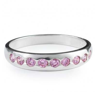 PINK SACHA Silver Ring