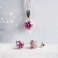 Pink Esme Earrings and Necklace Set
