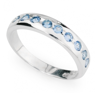 AQUAMARINE SACHA Silver Ring