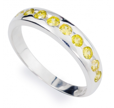 YELLOW SACHA Silver Ring