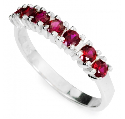 RED LORI Silver Ring