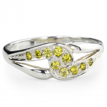 YELLOW SARITA Silver Ring