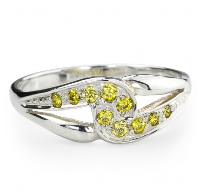 YELLOW SARITA Silver Ring