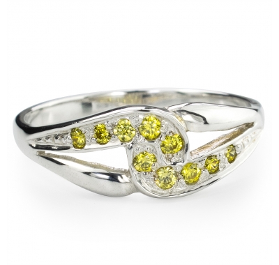 YELLOW SARITA Silver Ring