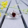 IGNIS Silver Ring with Garnet