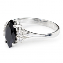 BLACK CALIENTE Silver Ring