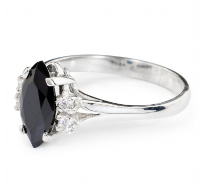 BLACK CALIENTE Silver Ring