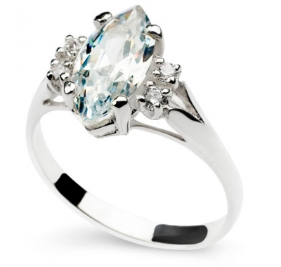 WHITE CALIENTE Silver Ring