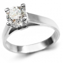 ADORIA Silver Solitaire Ring