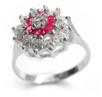 KAZUMI Pink Silver Ring