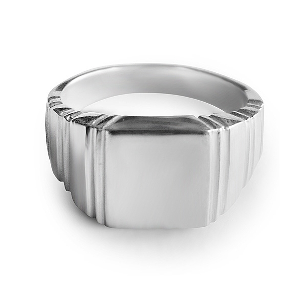 Sterling Silver Men's Signet ring - Harry Fay Jewellery