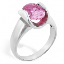 FLAMINGO Pink Silver Ring