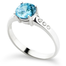 AQUAMARINE GEORGETTE Ring