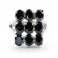 BLACK LILY Silver Ring