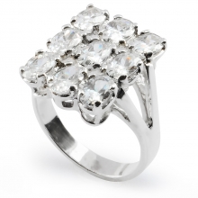 WHITE LILY Silver Ring