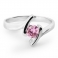 VITALIA Pink CZ Silver Ring