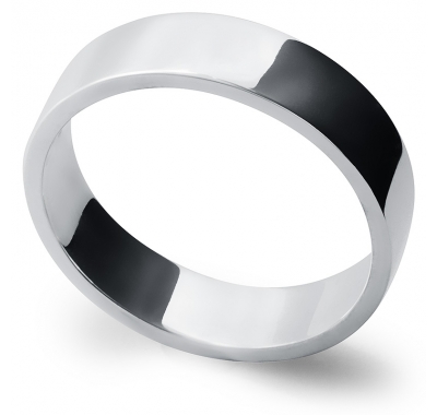 AFFECTION 5.5mm Wide Silver Band