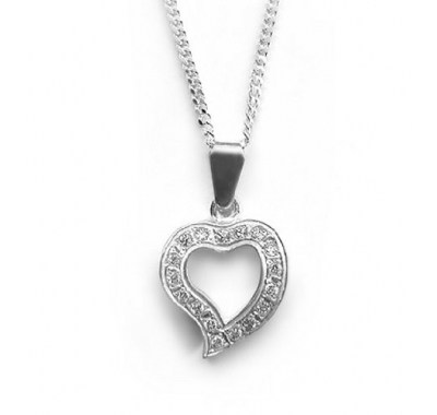 KEIRO Silver Pendant with CZ