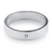 AFFECTION 4.5mm Single Diamond Silver Band