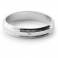 DESTINY Single Diamond Silver 4.5mm Wedding Band