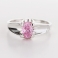 KIM Pink CZ Silver Ring