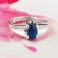 KIM Sapphire Silver Ring