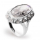 WHITE REGINA Silver Cocktail Ring