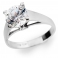 AMORA Silver Solitaire Ring
