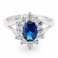 AMIRRA Sapphire Silver Ring