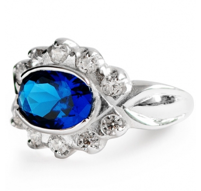 BLUE LAGOON Silver Ring