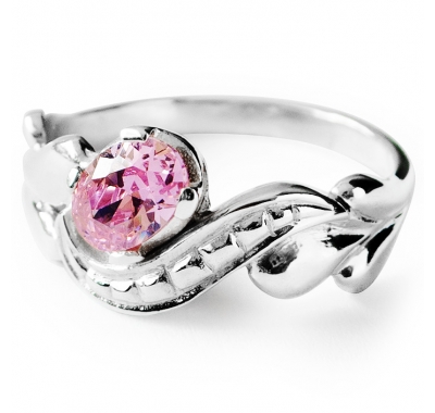 PINK TIARA Silver Ring