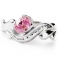 PINK TIARA Silver Ring