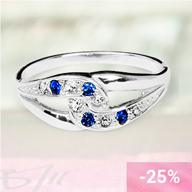 SARITA Silver Sapphire Ring