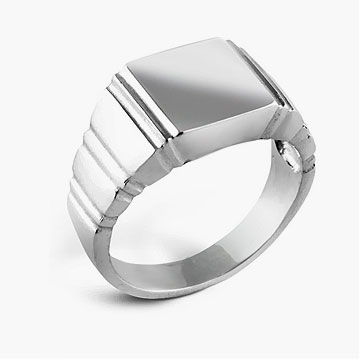 Quillon Sterling Silver Men's Ring