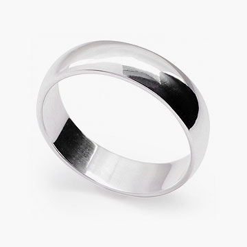 AVENIR 5.5mm Wide Silver Band Ring