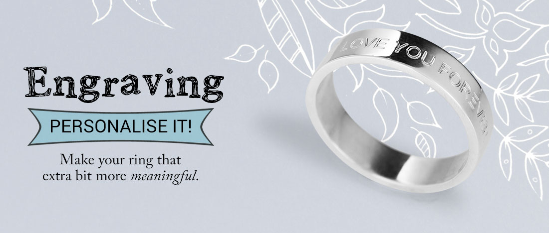 Cheap on sale engraved rings