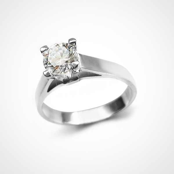 ADORIA Silver Solitaire Ring