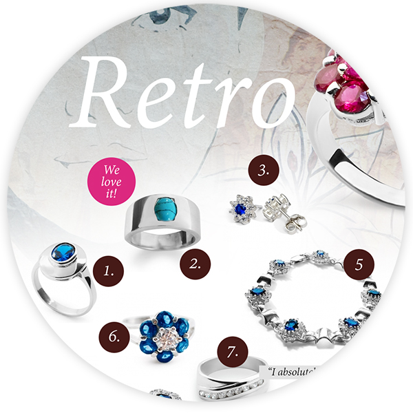 Retro style jewellery: timeless classics