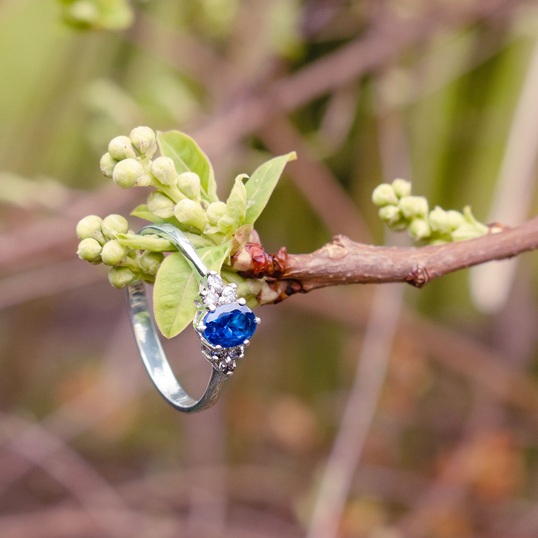 Blue Lola Silver Ring