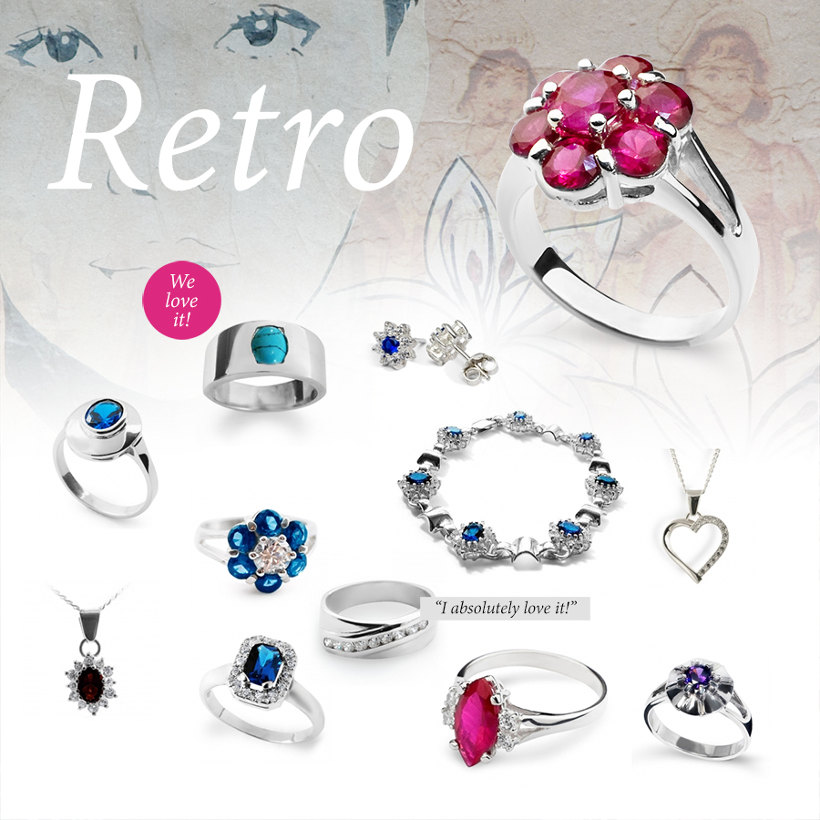 Retro style jewellery: timeless classics